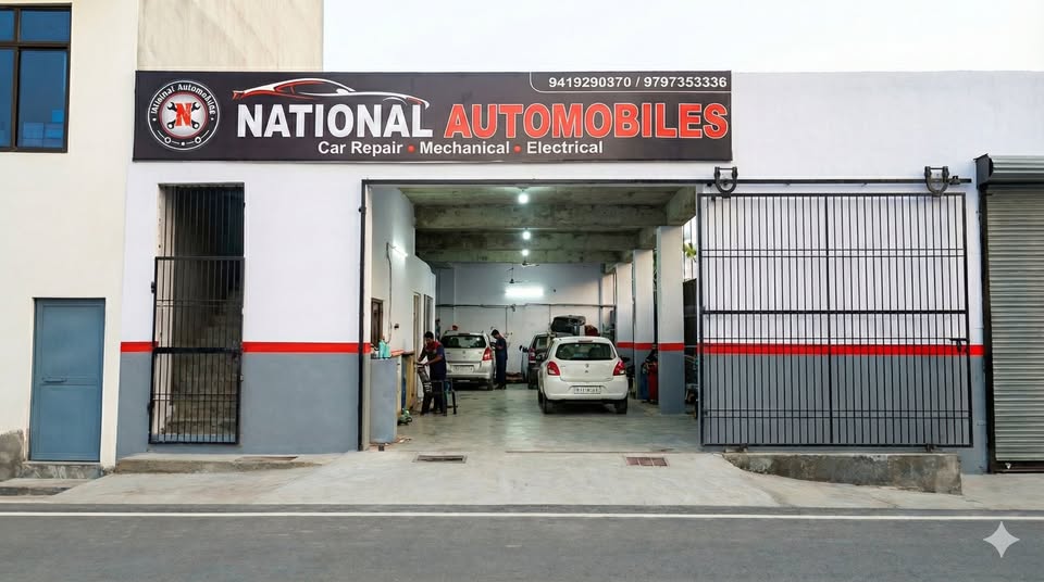 National Automobiles workshop front